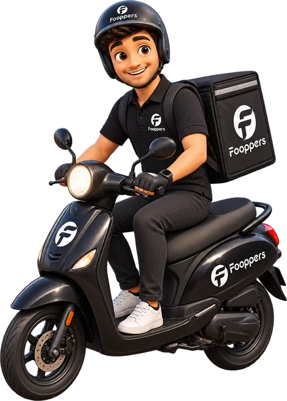 Fooppers delivery rider