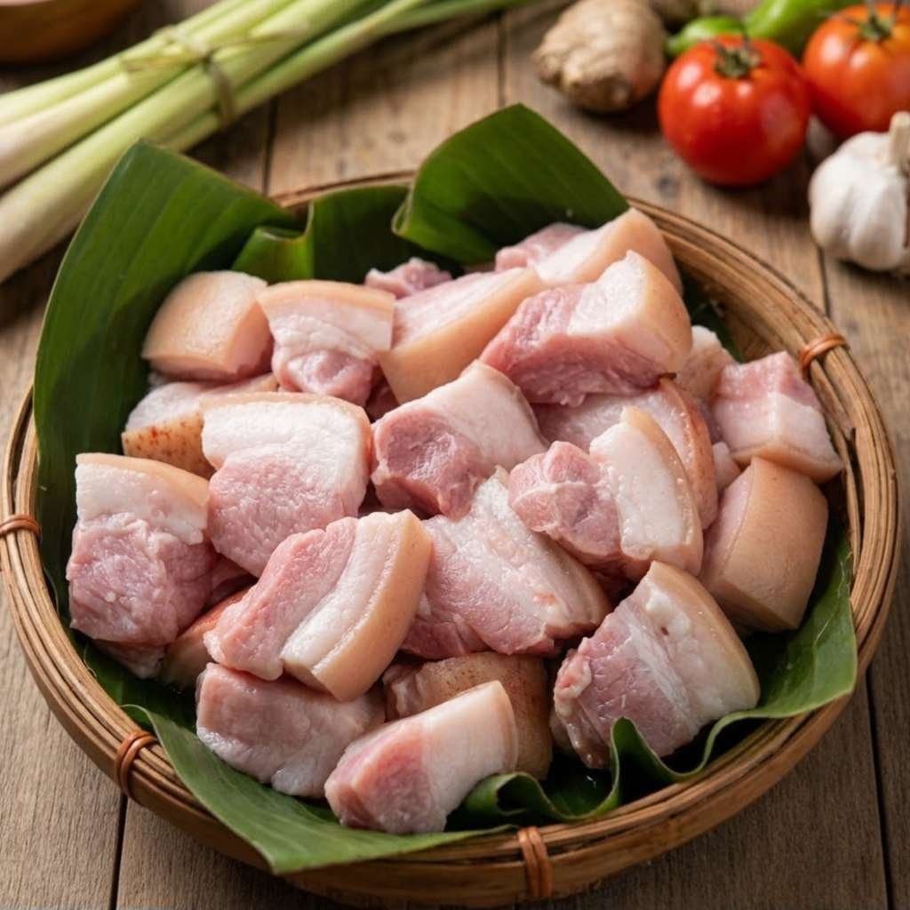 Fresh Pork Curry Cut (with Bone)