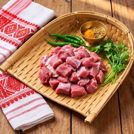 Fresh Mutton (Goat) (Patha/Khasi) Boneless Curry Cut (Pre-Order)