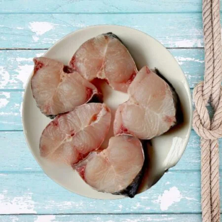 Local Rou/Rohu/Rui Fish, 2-3 Kg Size (Cut Pieces, Without Head) | Best for Tenga & Light Curry