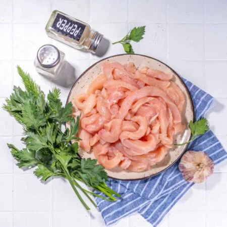 Fresh Chicken Boneless Strips/Fingers Cut