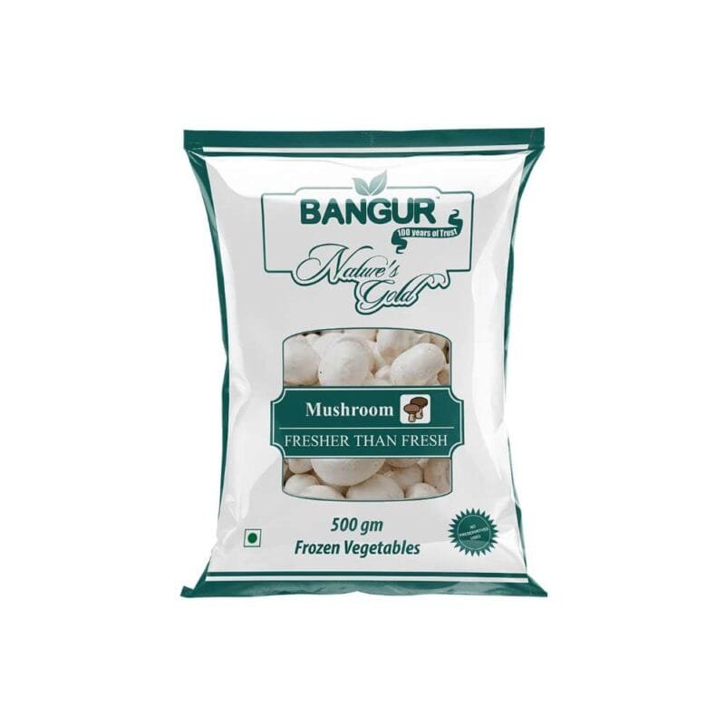 Bangur Frozen Button Mushroom, 500 g