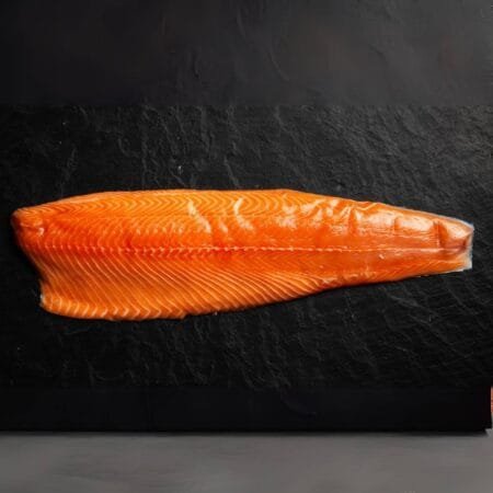 Atlantic Salmon Fish Fillets With Skin, Boneless (Frozen, Net Per Kg)