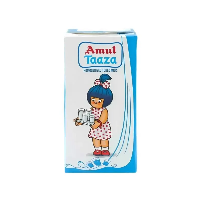 Amul Taaza Homogenised Toned Milk, 500 ml