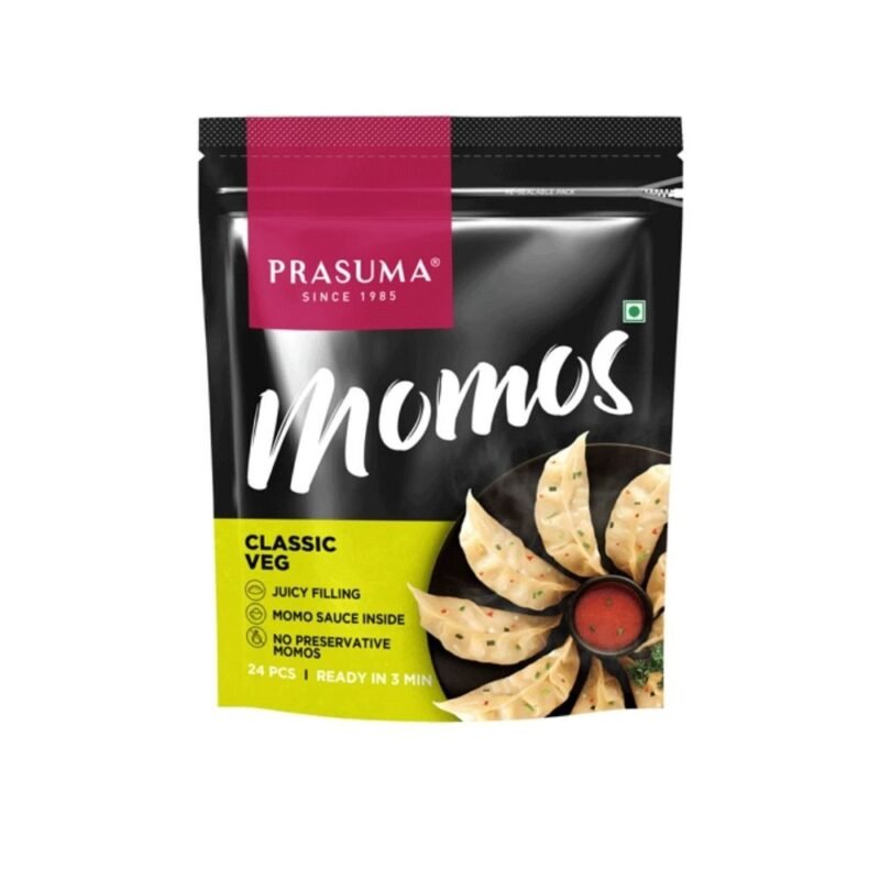 Prasuma Classic Veg Momo, 24 Pieces