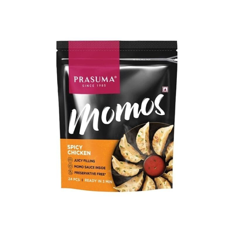 Prasuma Spicy Chicken Momo, 24 Pieces