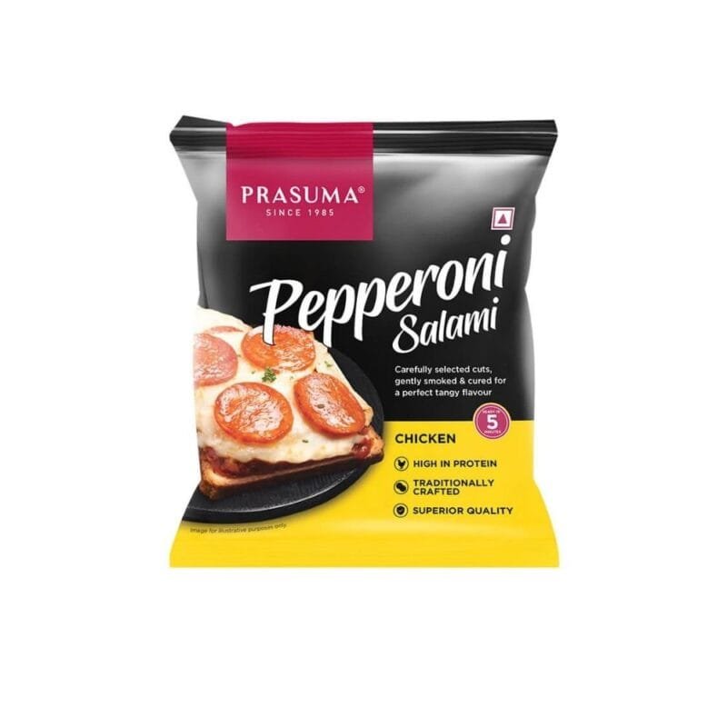 Prasuma Chicken Pepperoni Salami, 100 g