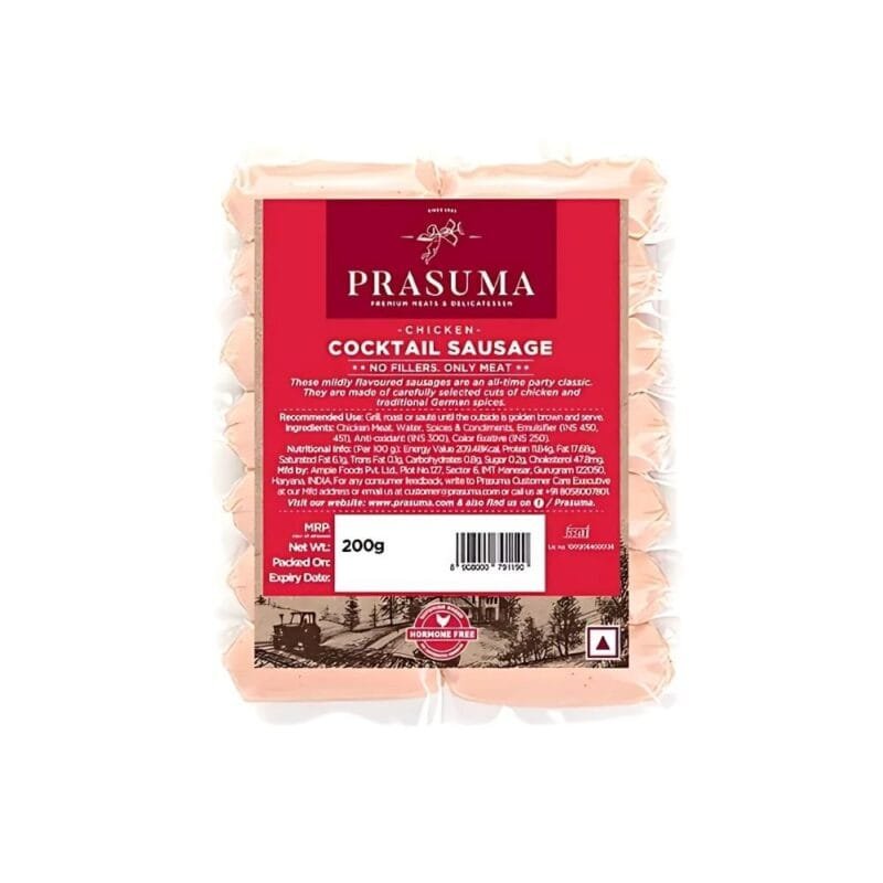 Prasuma Chicken Cocktail Sausages, 250 g