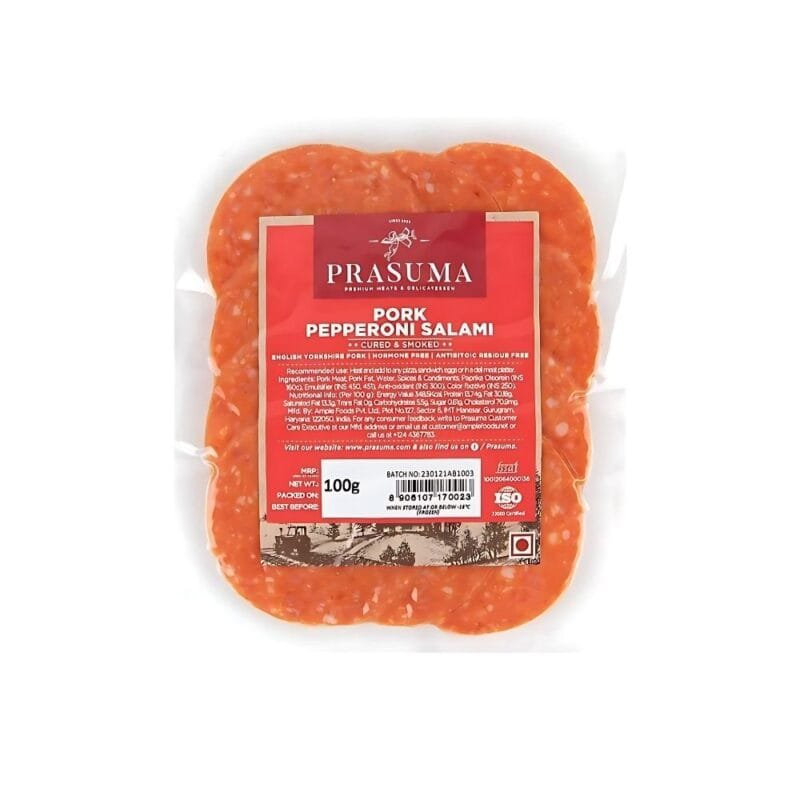 Prasuma Pork Pepperoni Salami, 100 g