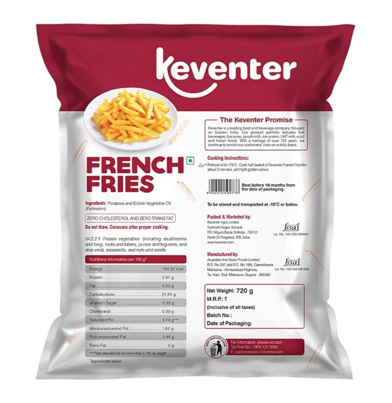 Keventer French Fries, 720 g - Image 2