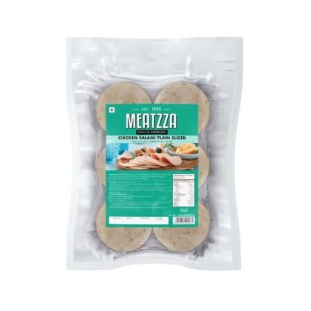Meatzza Chicken Salami Plain Sliced, 1 Kg Value Pack