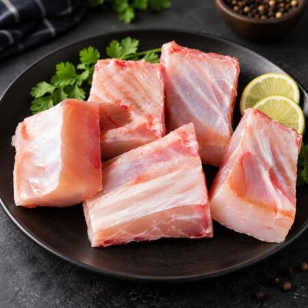 Local Katla/Bhokua/Bahu Fish Peti Only (Belly) Pieces, 5-12 Kg Size Fish, Without Head