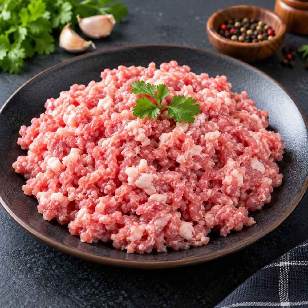 Fresh Pork Keema/Minced Meat (Ground Pork), 50% Red Meat (Kaath Mangsho)
