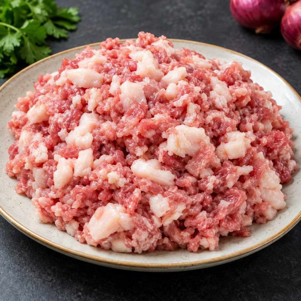 Fresh Pork Keema/Minced Meat (Ground Pork), 80% Fat