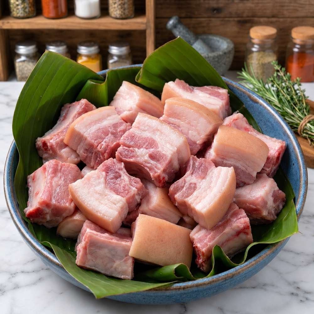 Fresh Pork Curry Cut (Mini Pack), 350 g (With Bones)